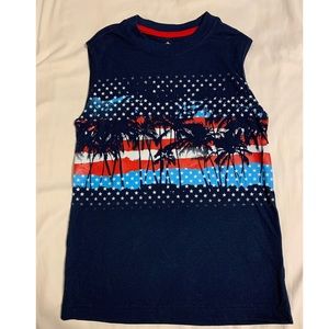 📌📌SOLD📌📌NWT kids Patriot Graphic muscle tee